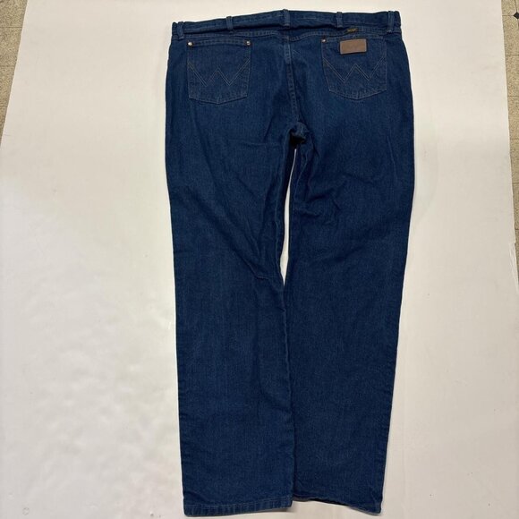 Wrangler Cowboy Cut Jeans Mens 46 X 32 Blue Denim Western Straight Leg - Picture 4 of 8